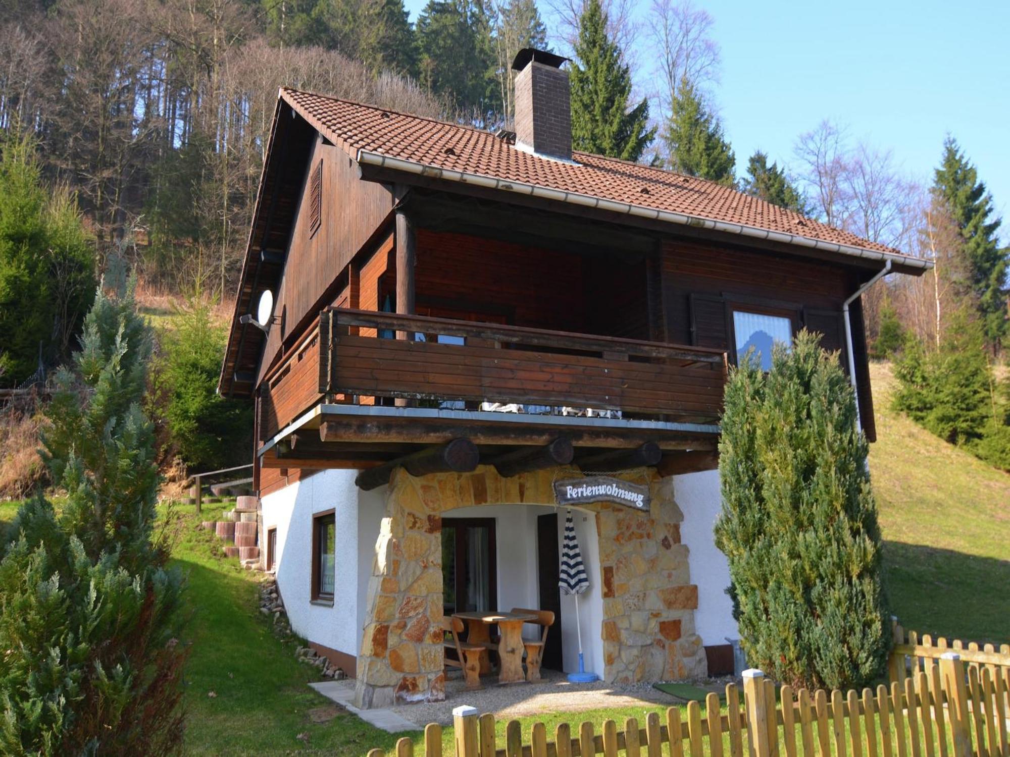 Detached Holiday Residence In The Wonderfully Beautiful Harz Kamschlacken Bagian luar foto